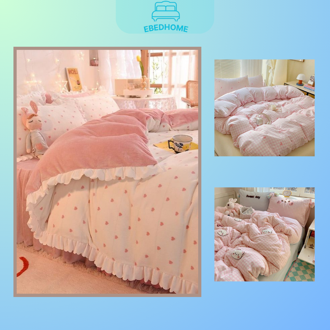 Những lưu ý khi chọn mua chăn ga gối đệm màu hồng cute bền đẹp – đúng gu